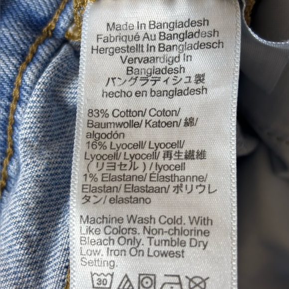 J Crew Cropped Jeans Slim Boyfriend Light Wash Hi Rise Ankle Capri Blue Size 28 - Picture 8 of 12